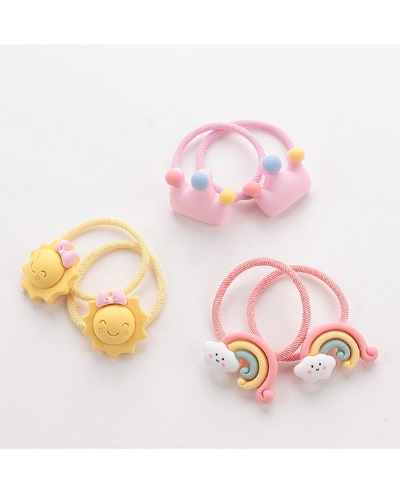 Babyhug Rubber Bands Pack of 6 - Multicolor