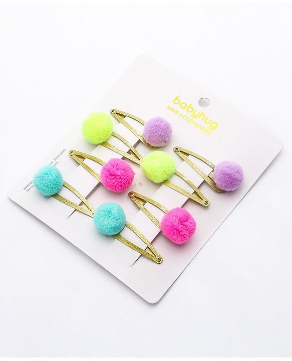 Babyhug Snap Clips Free Size Pack Of 8 - Multicolor