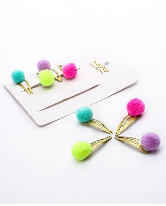 Babyhug Snap Clips Free Size Pack Of 8 - Multicolor