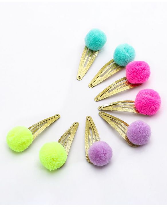 Babyhug Snap Clips Free Size Pack Of 8 - Multicolor