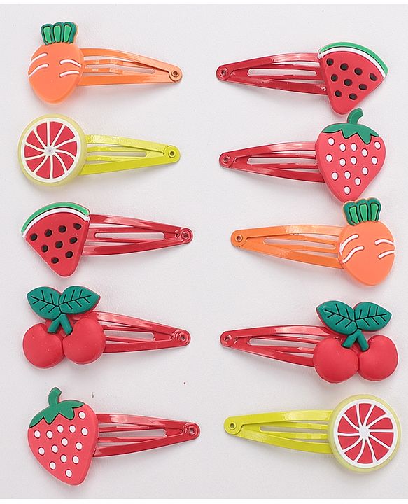 Babyhug Snap Clips Set of 10- Multicolor