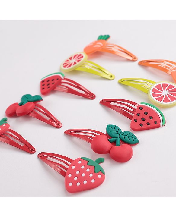 Babyhug Snap Clips Set of 10- Multicolor