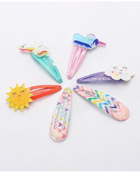 Babyhug Snap Clips Pack of 12 - Multicolor