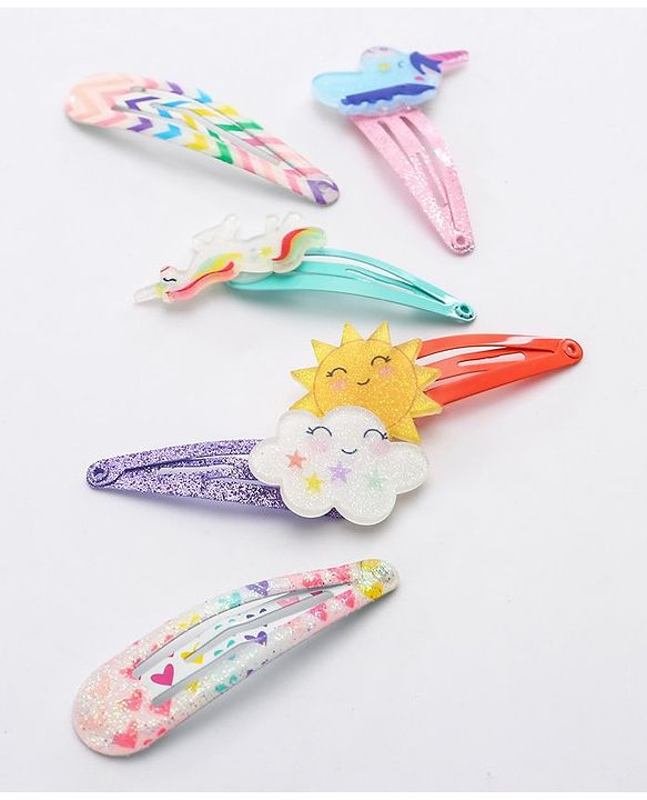 Babyhug Snap Clips Pack of 12 - Multicolor