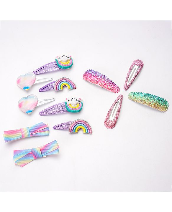 Babyhug Snap Clips Pack Of 12 - Multicolour