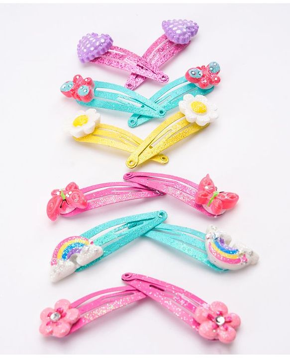 Babyhug Snap Clips Pack of 12 - Multicolor