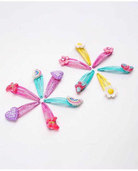 Babyhug Snap Clips Pack of 12 - Multicolor