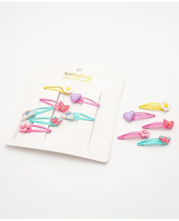 Babyhug Snap Clips Pack of 12 - Multicolor