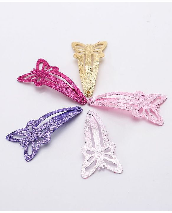 Babyhug Butterfly Snap Clips Pack of 12 - Multicolor