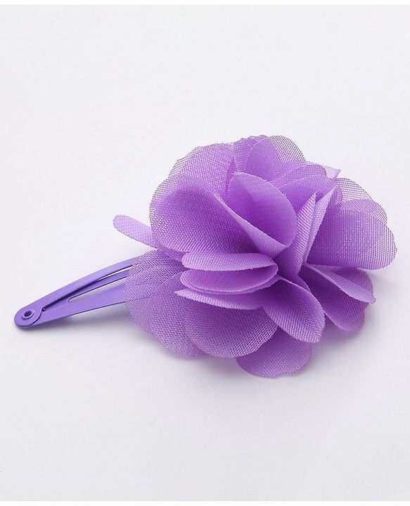 Babyhug Flower Applique Snap Clips Pack of 6 - Multicolor