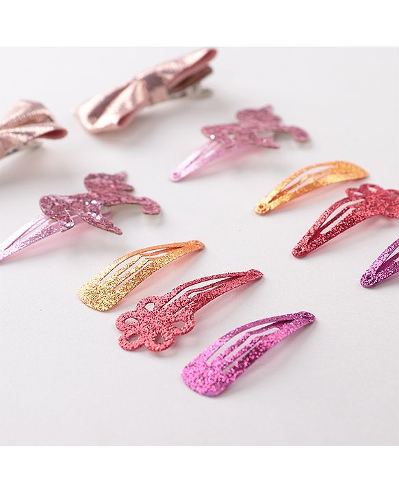 Babyhug Snap Clips Free Size Pack Of 10 - Multicolor
