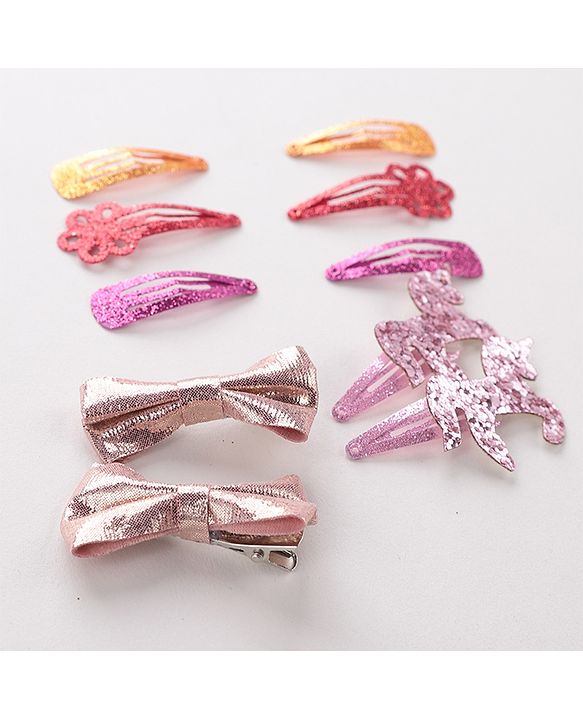 Babyhug Snap Clips Free Size Pack Of 10 - Multicolor