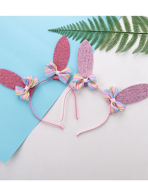 Pine Kids Hair Bands Pack of 2 - Light & Dark Pink