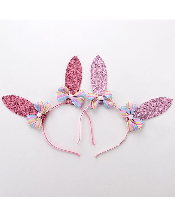 Pine Kids Hair Bands Pack of 2 - Light & Dark Pink