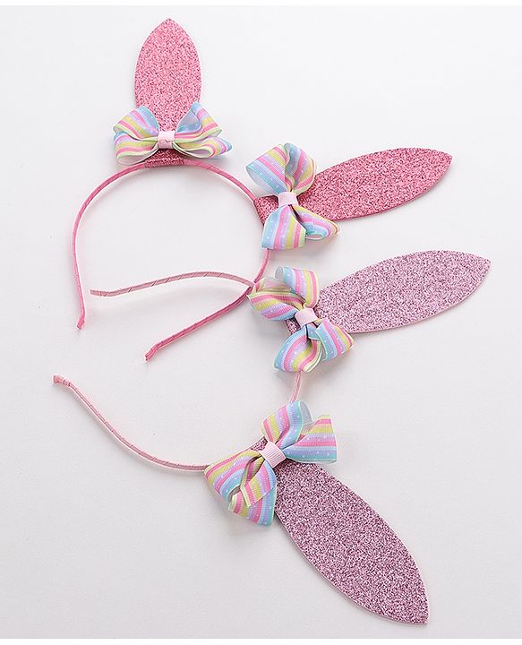 Pine Kids Hair Bands Pack of 2 - Light & Dark Pink