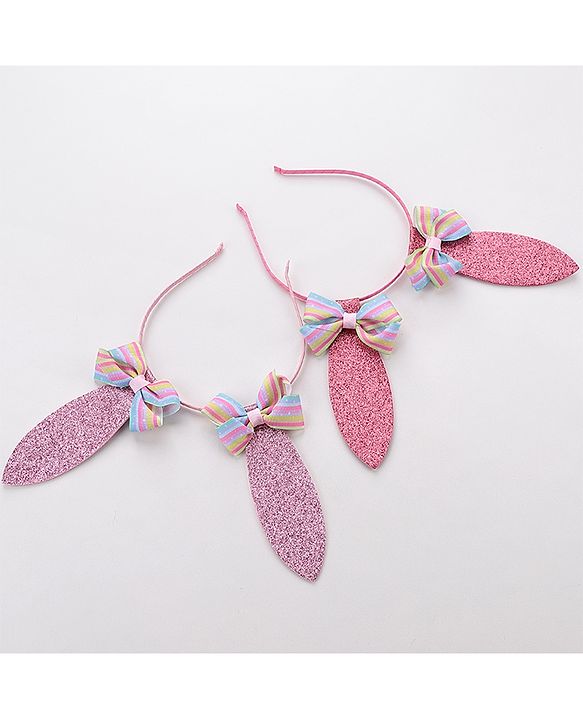 Pine Kids Hair Bands Pack of 2 - Light & Dark Pink