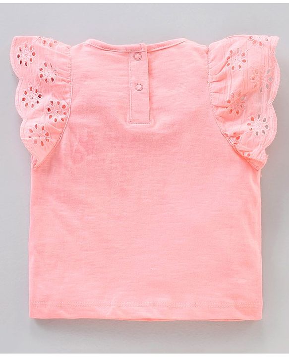Babyhug Sleeveless Top and Printed Skirt - Pink