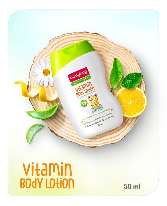 Babyhug Naturals Vitamin Body Lotion - 50 ml