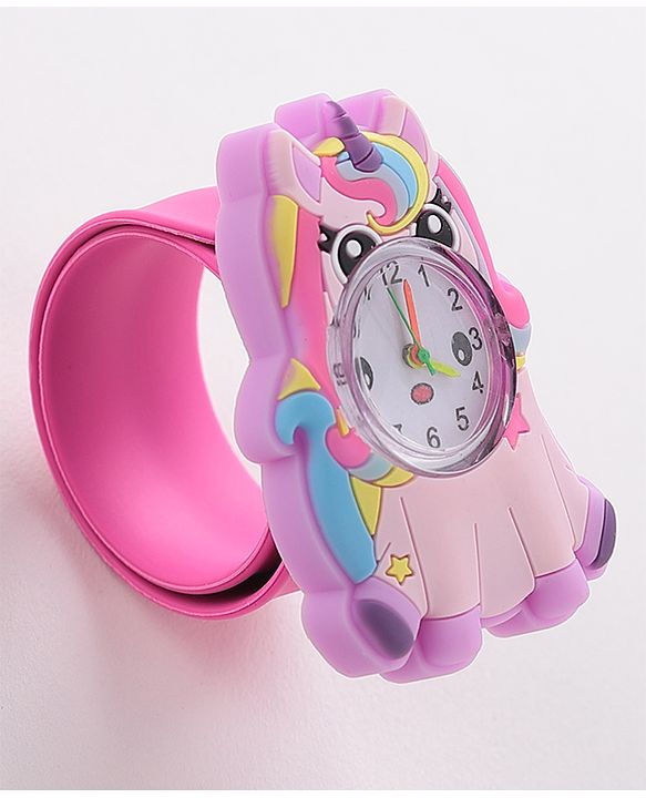 Babyhug Free Size Analog Watch - Dark Pink