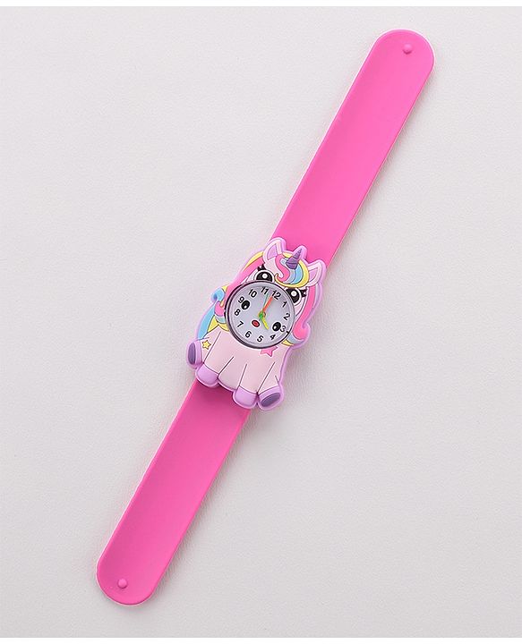 Babyhug Free Size Analog Watch - Dark Pink