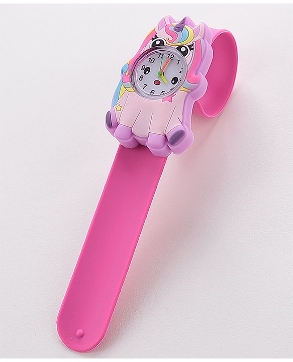 Babyhug Free Size Analog Watch - Dark Pink