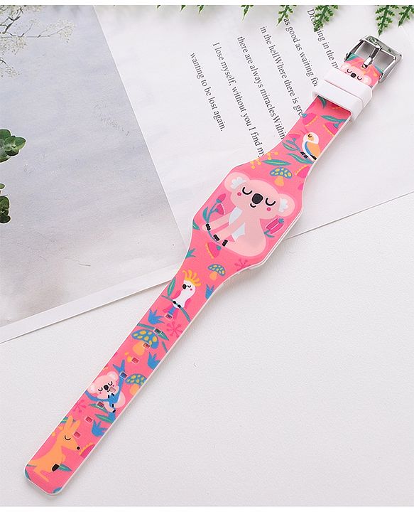 Babyhug Free Size Digital Watch Animal Design - Multicolour