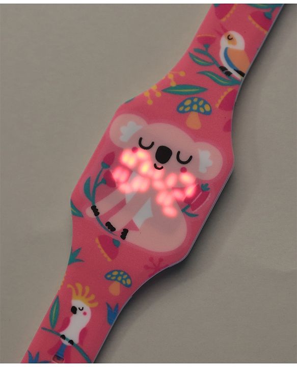 Babyhug Free Size Digital Watch Animal Design - Multicolour