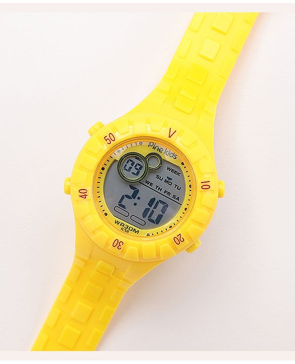 Pine Kids Digital Watch - Yellow