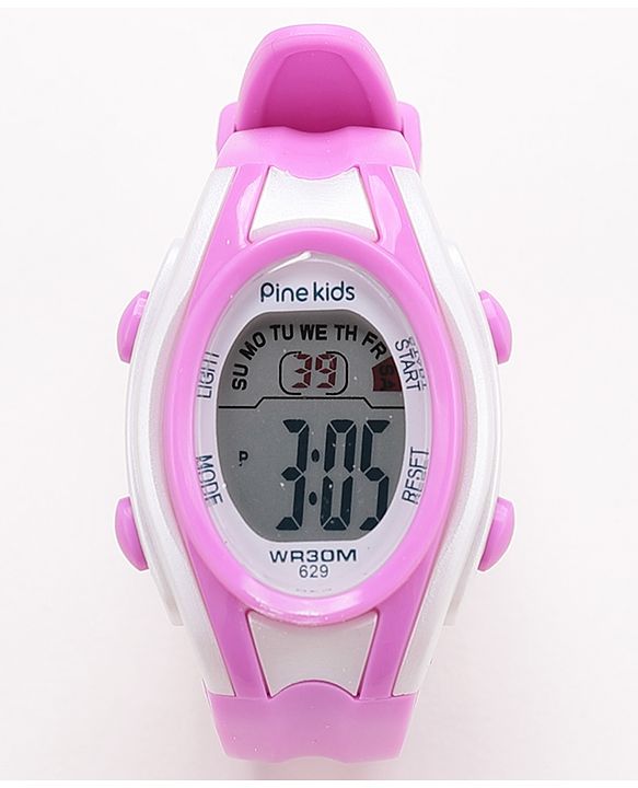 Pine Kids Digital Watch Free Size Girl- Purple