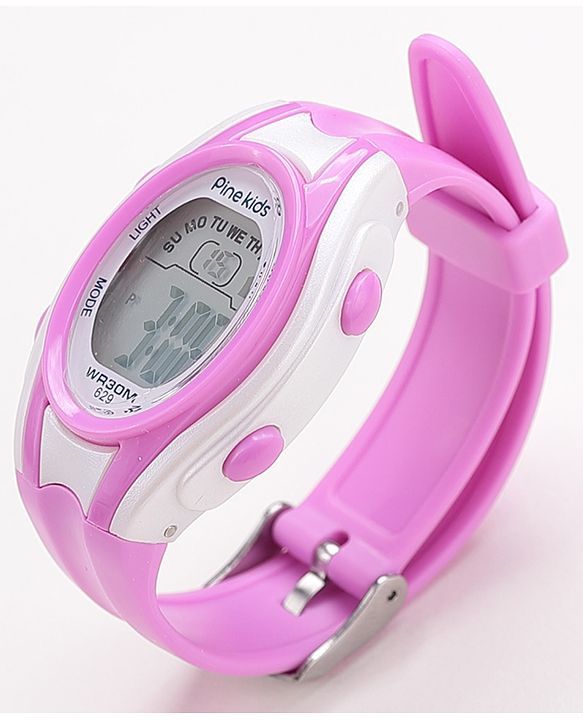 Pine Kids Digital Watch Free Size Girl- Purple