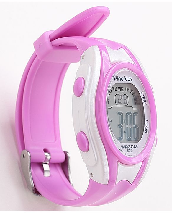 Pine Kids Digital Watch Free Size Girl- Purple