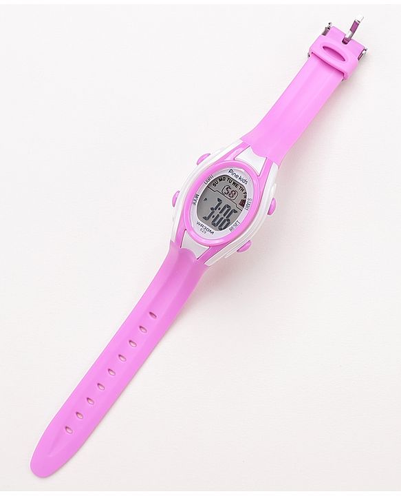 Pine Kids Digital Watch Free Size Girl- Purple