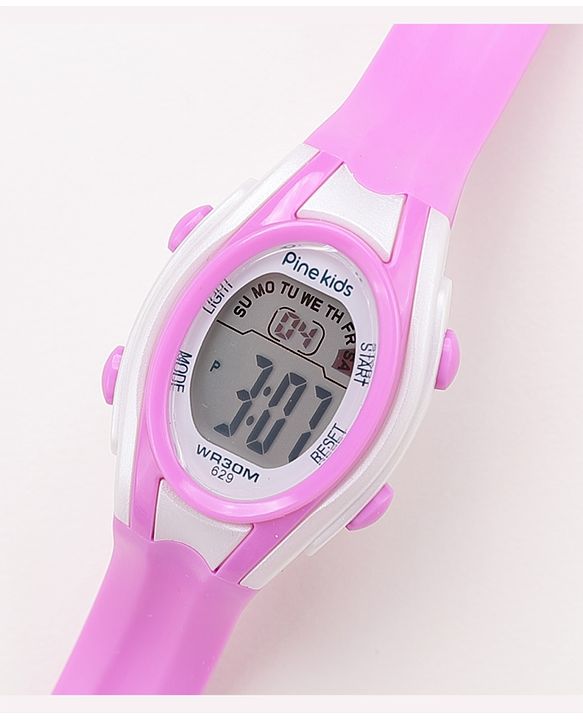 Pine Kids Digital Watch Free Size Girl- Purple