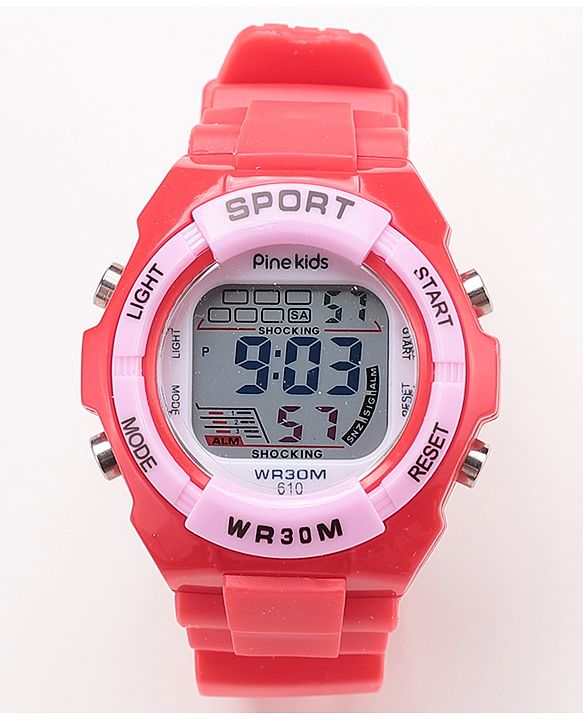 Pine Kids Digital Watch - Red