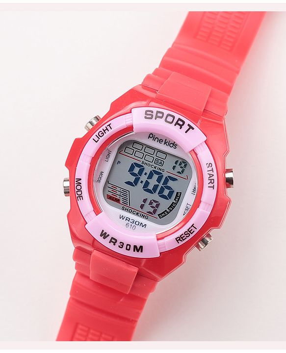 Pine Kids Digital Watch - Red