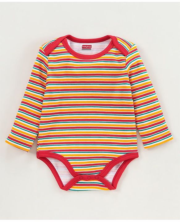 Babyhug 100% Cotton Onesie Multi Print Pack of 3 - Multicolour