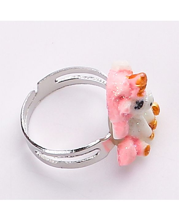 Pine Kids Finger Ring Sets Free Size Pack Of 8 - Multicolor
