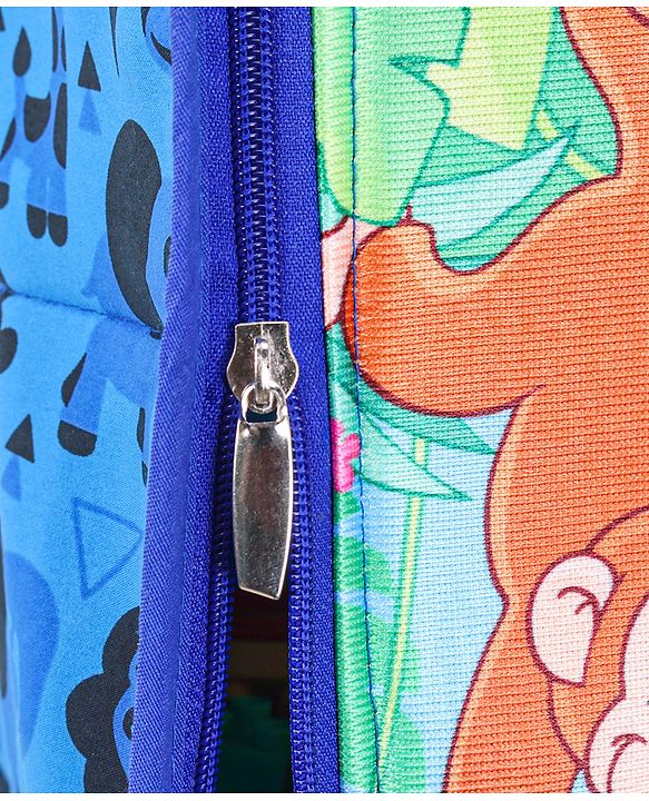 Babyhug Multipurpose Foldable Hanging Organizer Jungle Baby Print - Blue