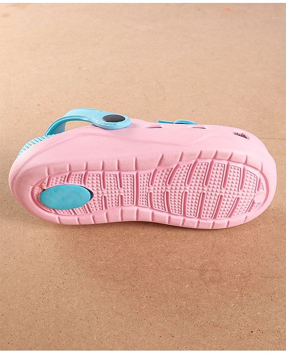 Pine Kids Clogs With Backstrap - Blue Pink