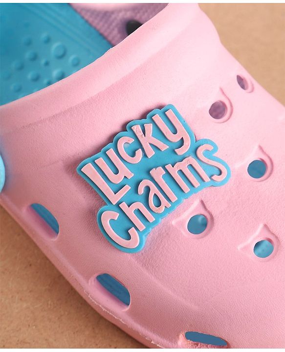 Pine Kids Clogs With Backstrap - Blue Pink