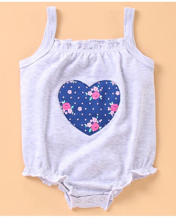 Babyhug 100% Cotton Singlet Onesies Pack of 3 - Multicolor