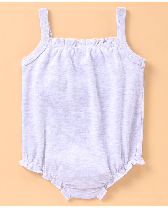 Babyhug 100% Cotton Singlet Onesies Pack of 3 - Multicolor
