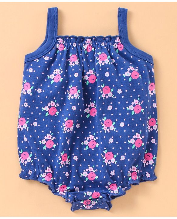 Babyhug 100% Cotton Singlet Onesies Pack of 3 - Multicolor