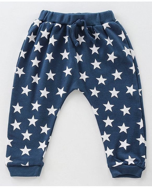 Babyhug Full Length Diaper Pants Striped and Printed Pack of 3 - Multicolor