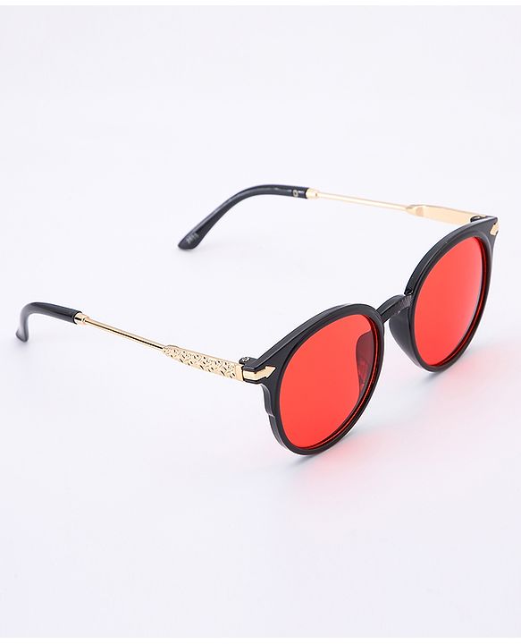 Pine Kids Wayfarer Sunglasses - Red Black