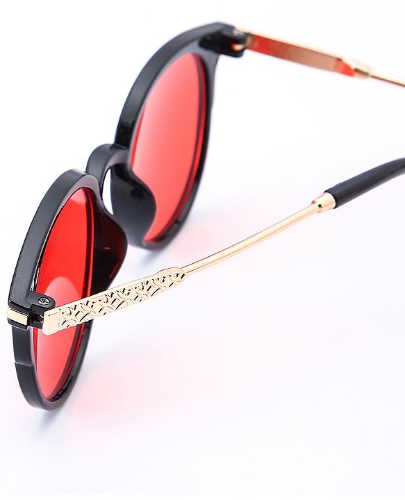 Pine Kids Wayfarer Sunglasses - Red Black
