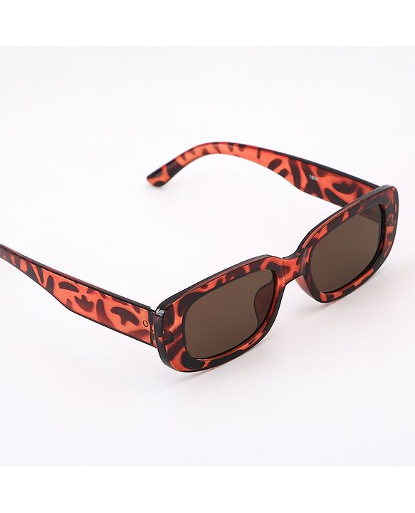 Babyhug Leopard Print Sunglasses - Orange