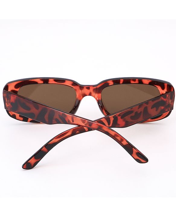 Babyhug Leopard Print Sunglasses - Orange