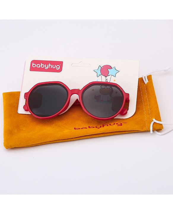 Babyhug Round Shaped Sunglasses - Red