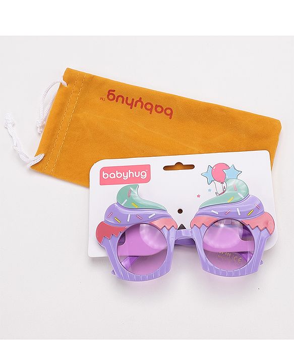 Babyhug Cupcake Shaped Sunglasses Free Size - Purple